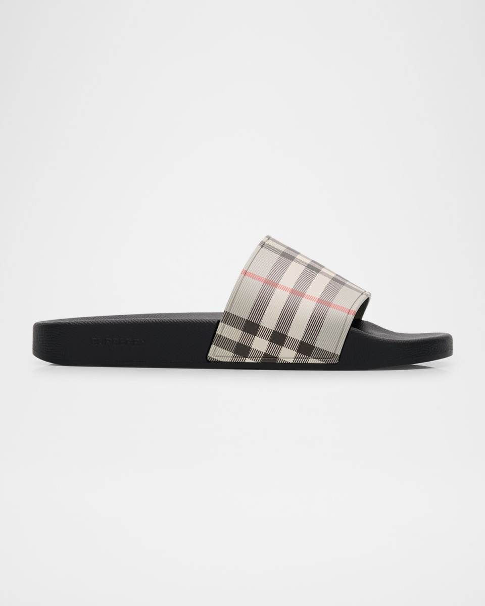 Furley Vintage Check Slide Sandals